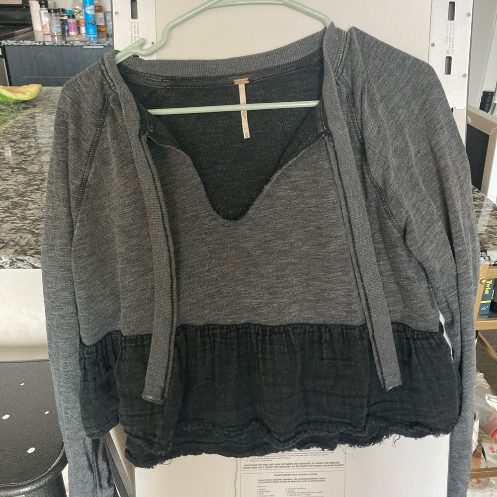 Free People Grey Sweatshirt